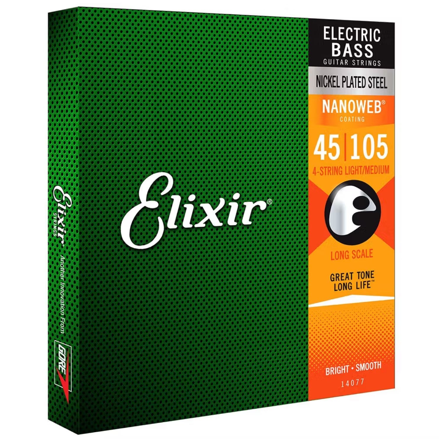 Elixir 14077 Bass Nanoweb 4 String BASS MEDIUM 45-105