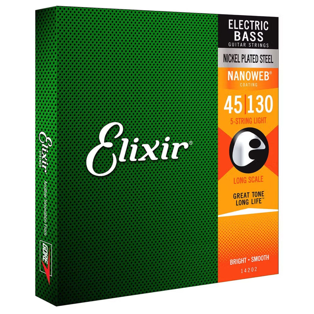 Elixir 14202 Bass Nanoweb 5 String 45-130