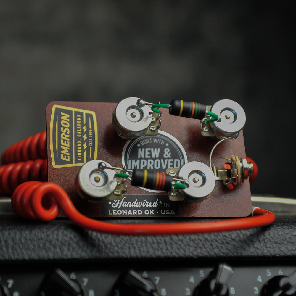 Emerson Premier Pro  Les Paul 500K Long Shaft Prewired Kit