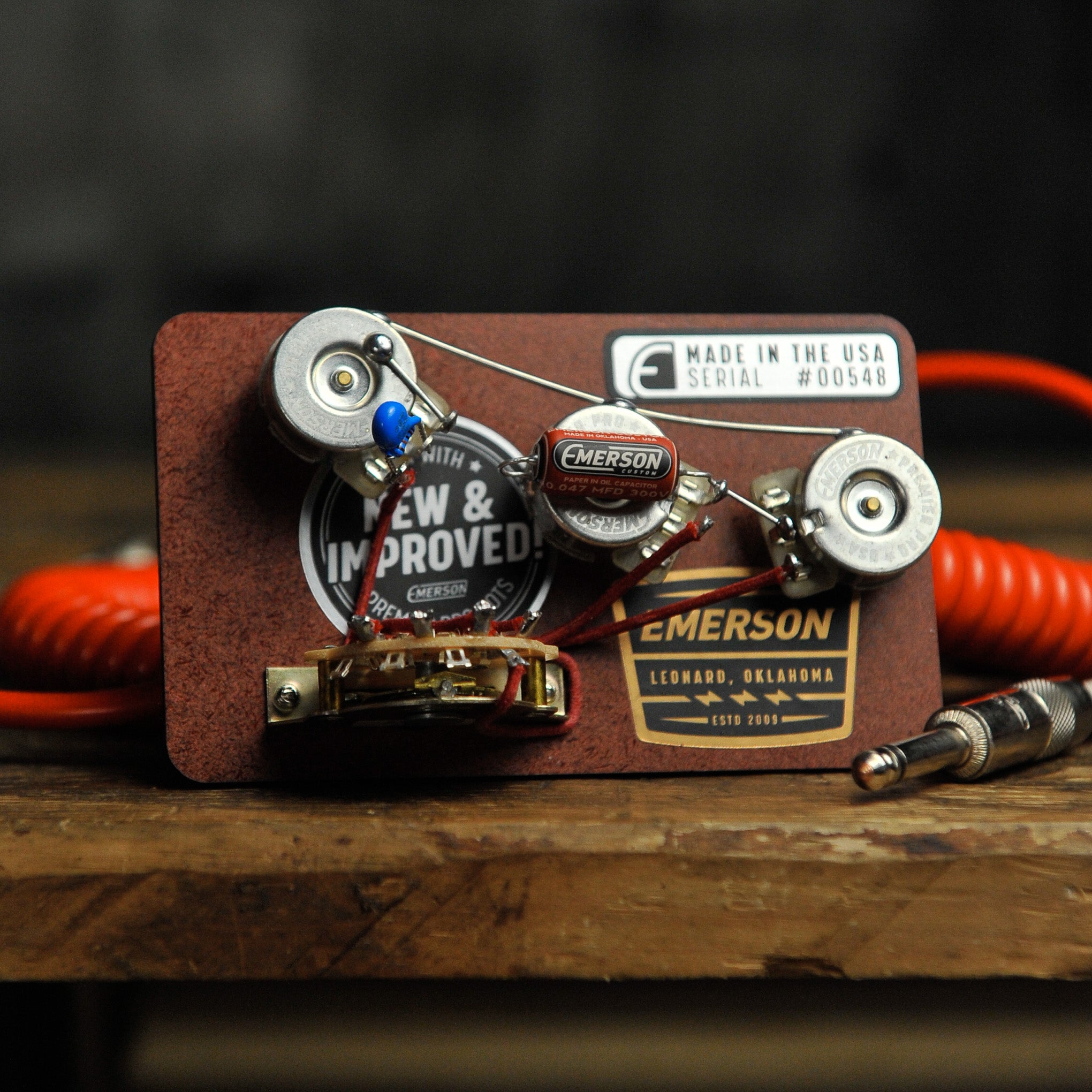 Emerson S5 Stratocaster 250k 5-Way Premier Pro Prewired Kit