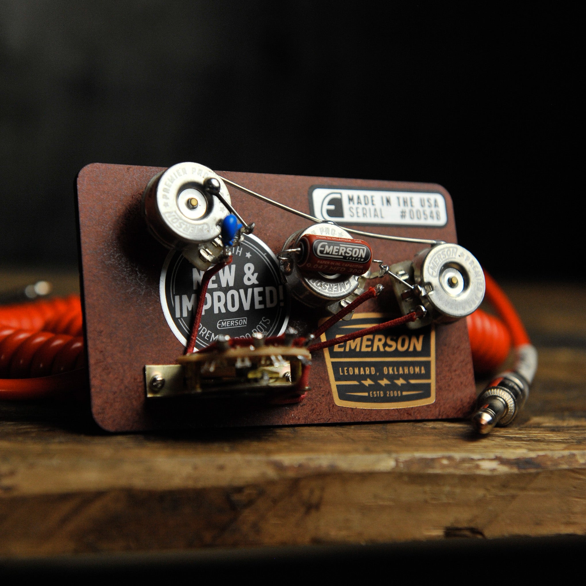 Emerson S5 Stratocaster 250k 5-Way Premier Pro Prewired Kit