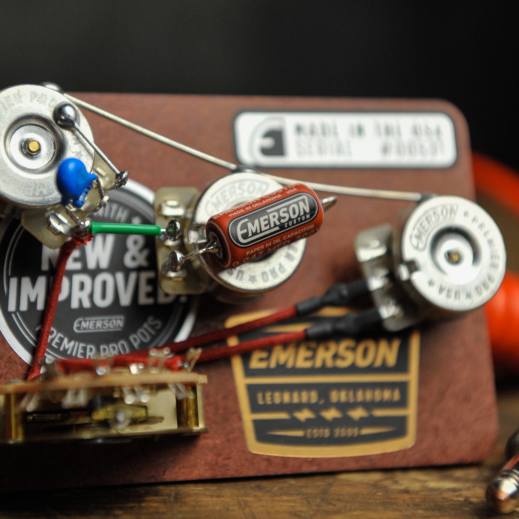 Emerson S5B Stratocaster Blender 5-Way Premier Pro Prewired Kit