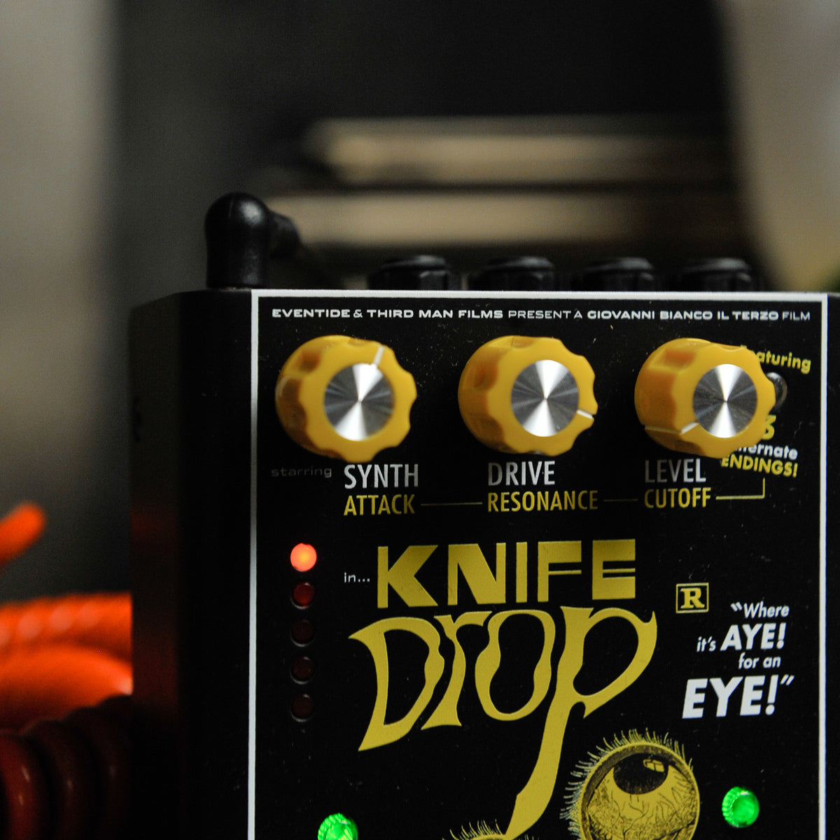 Eventide 3rd Man Hardware Knife Drop Sub Octave Synth Fuzz Pedal
