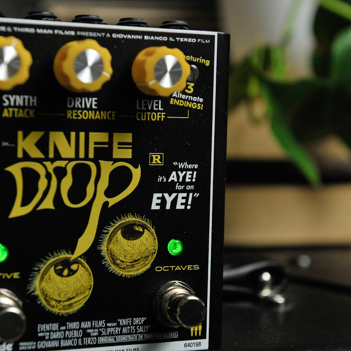 Eventide 3rd Man Hardware Knife Drop Sub Octave Synth Fuzz Pedal