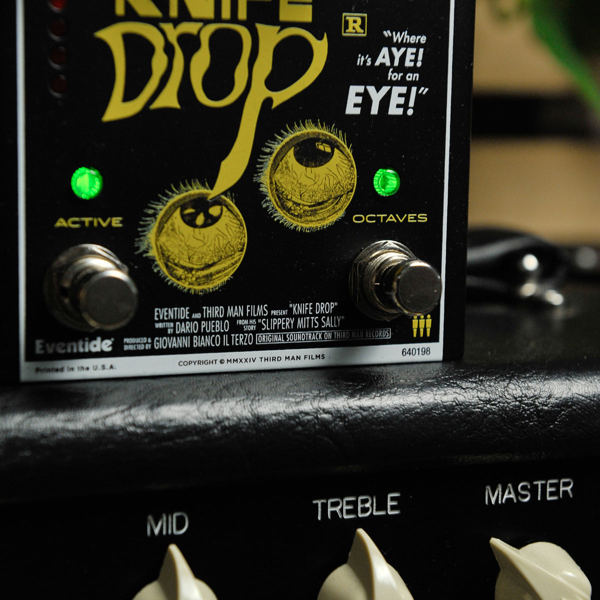 Eventide 3rd Man Hardware Knife Drop Sub Octave Synth Fuzz Pedal