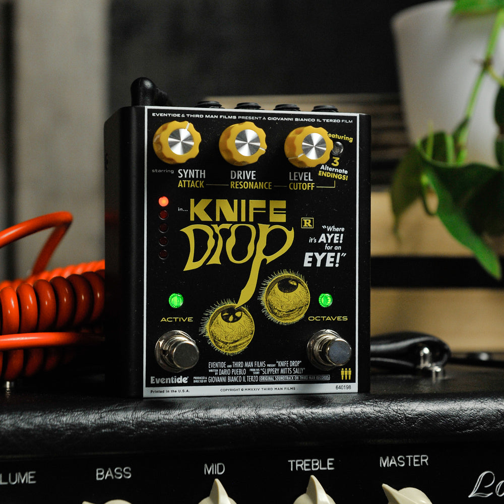 Eventide 3rd Man Hardware Knife Drop Sub Octave Synth Fuzz Pedal