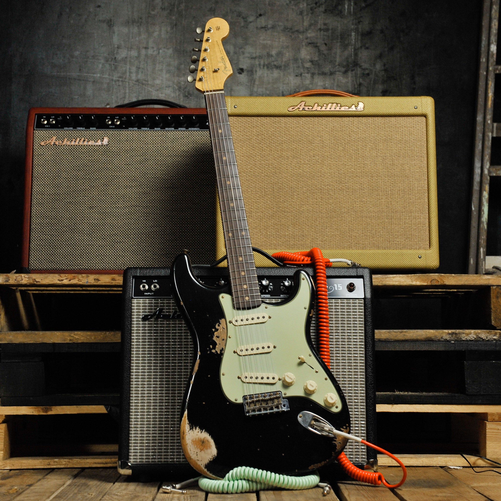 Fender Custom Shop 1962 Stratocaster Heavy Relic Aged Black