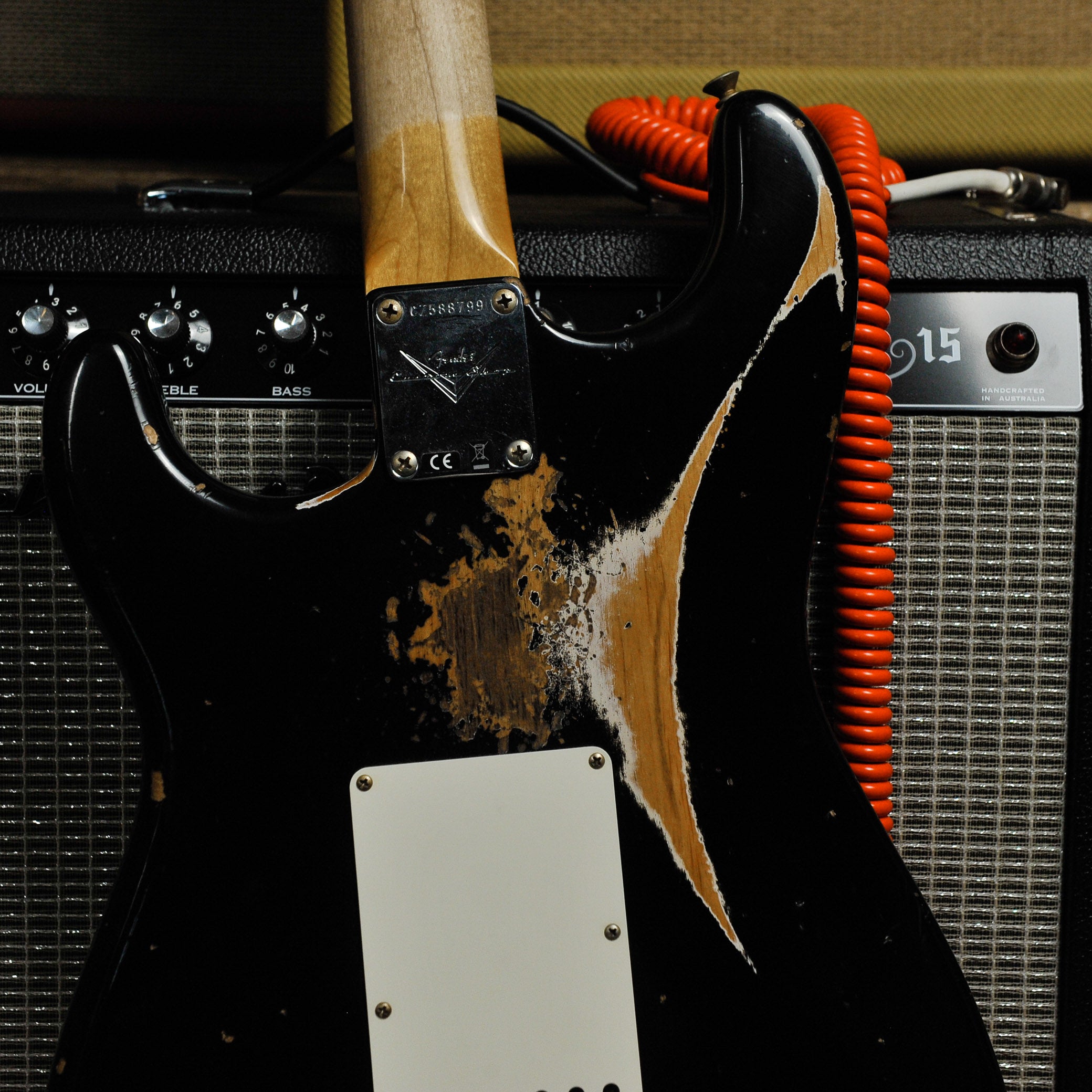 Fender Custom Shop 1962 Stratocaster Heavy Relic Aged Black