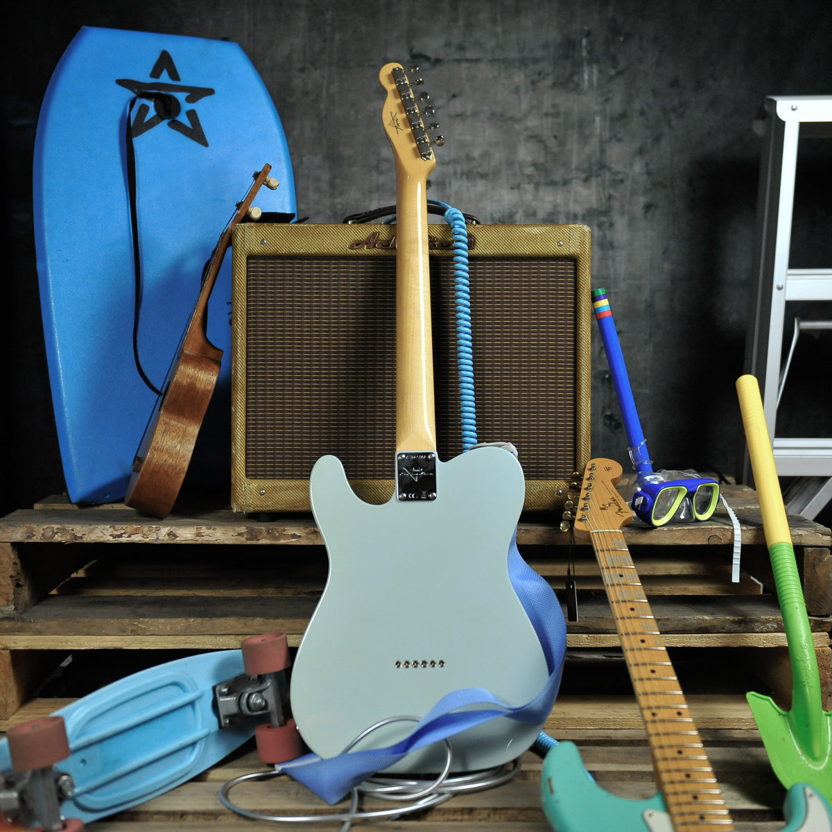 Blue Telecaster Custom Fender Telecaster Sonic Blue Fender Japan Hybrid '60s Telecaster