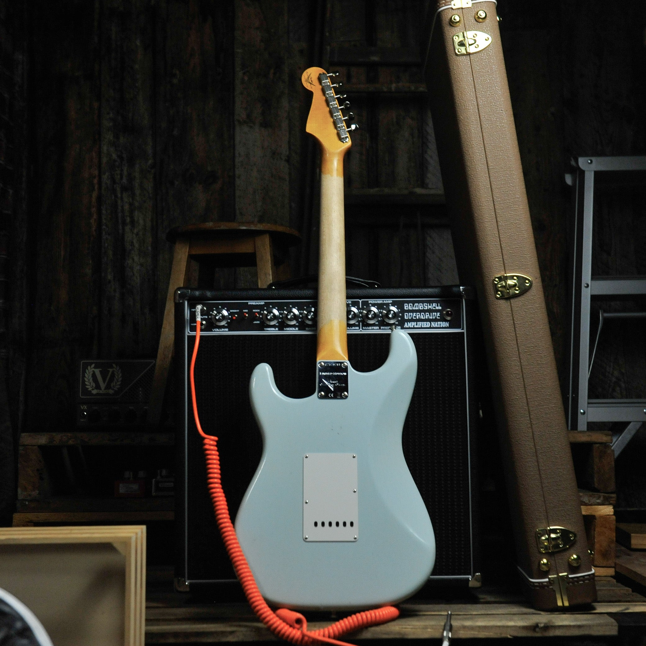 Fender Custom Shop Limited Edition '62 Poblano Stratocaster® Journeyman Relic® Super Faded Aged Sonic Blue