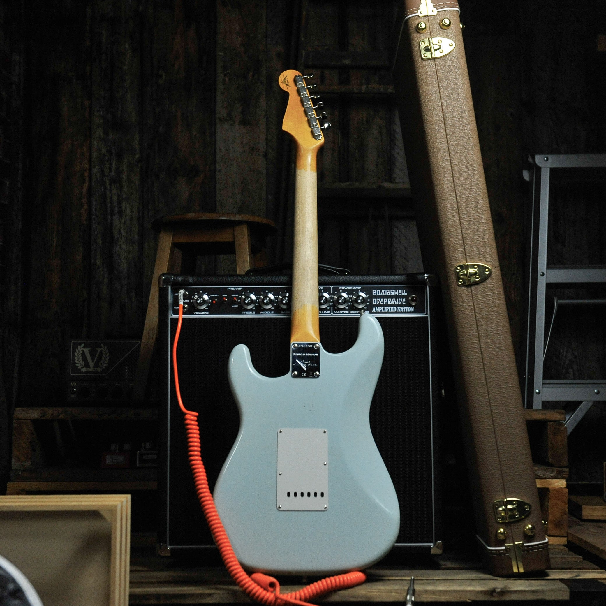 Fender Custom Shop Limited Edition '62 Poblano Stratocaster® Journeyman Relic® Super Faded Aged Sonic Blue