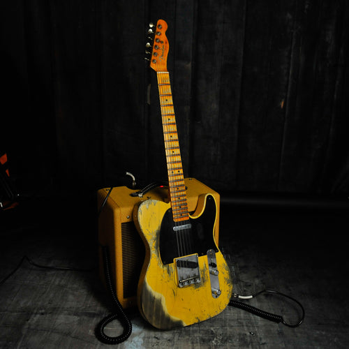 Fender Custom Shop Limited Edition 1950 Double Esquire® - Super Heavy Relic Aged Nocaster Blonde