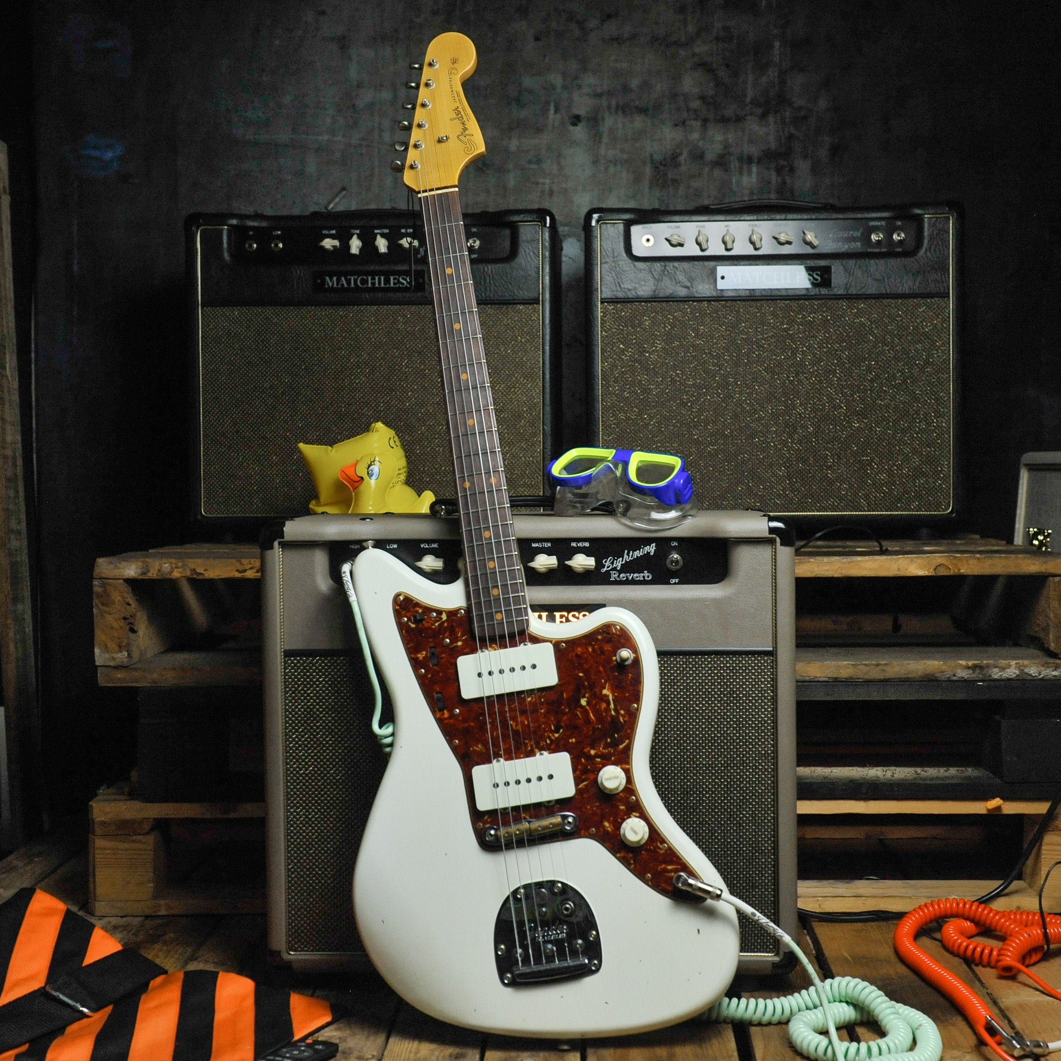 Fender Custom Shop ’62 Jazzmaster® Journeyman Relic®, Aged Olympic White w/Case - Used