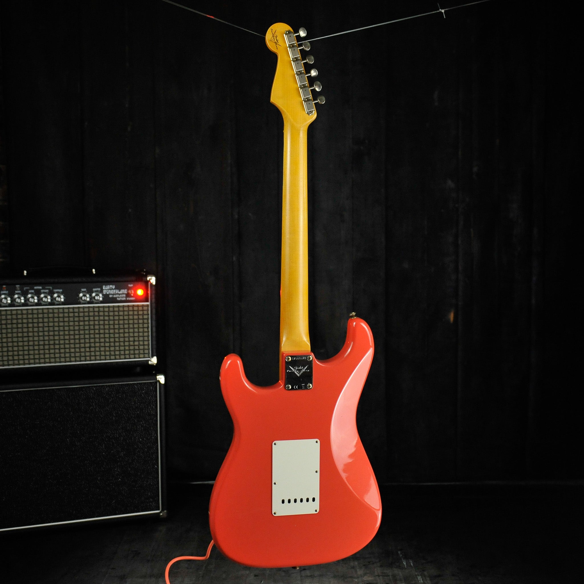 Fender Custom Shop '64 Stratocaster Journeyman Relic Electric Guitar Faded Aged Fiesta Red