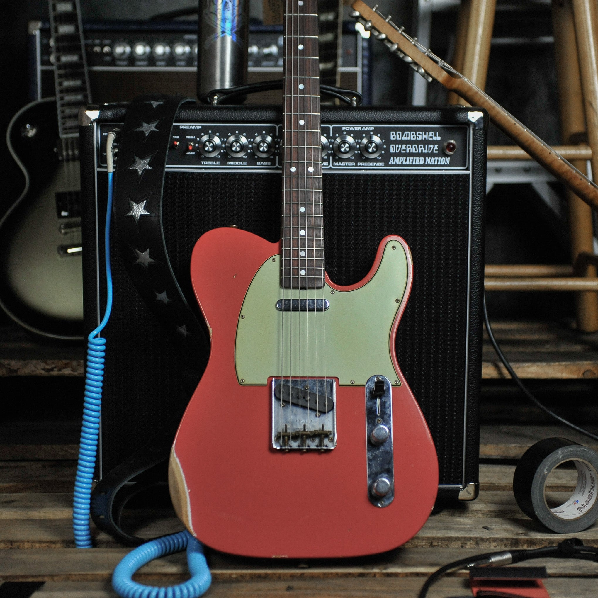 Fender Custom Shop 1964 Telecaster® Relic®, Rosewood Fingerboard, Aged Fiesta Red