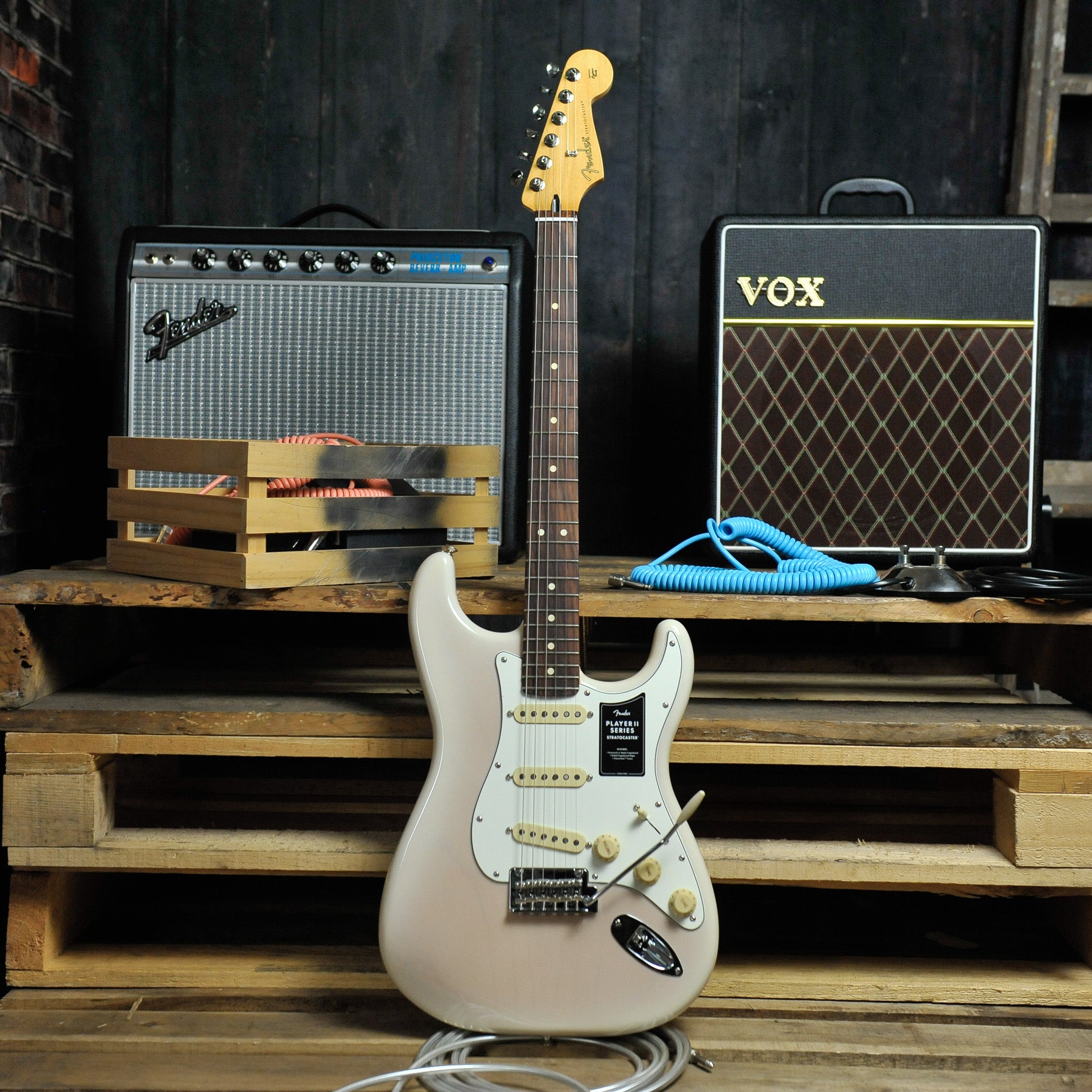 Fender Player II Stratocaster®, Rosewood Fingerboard, White Blonde