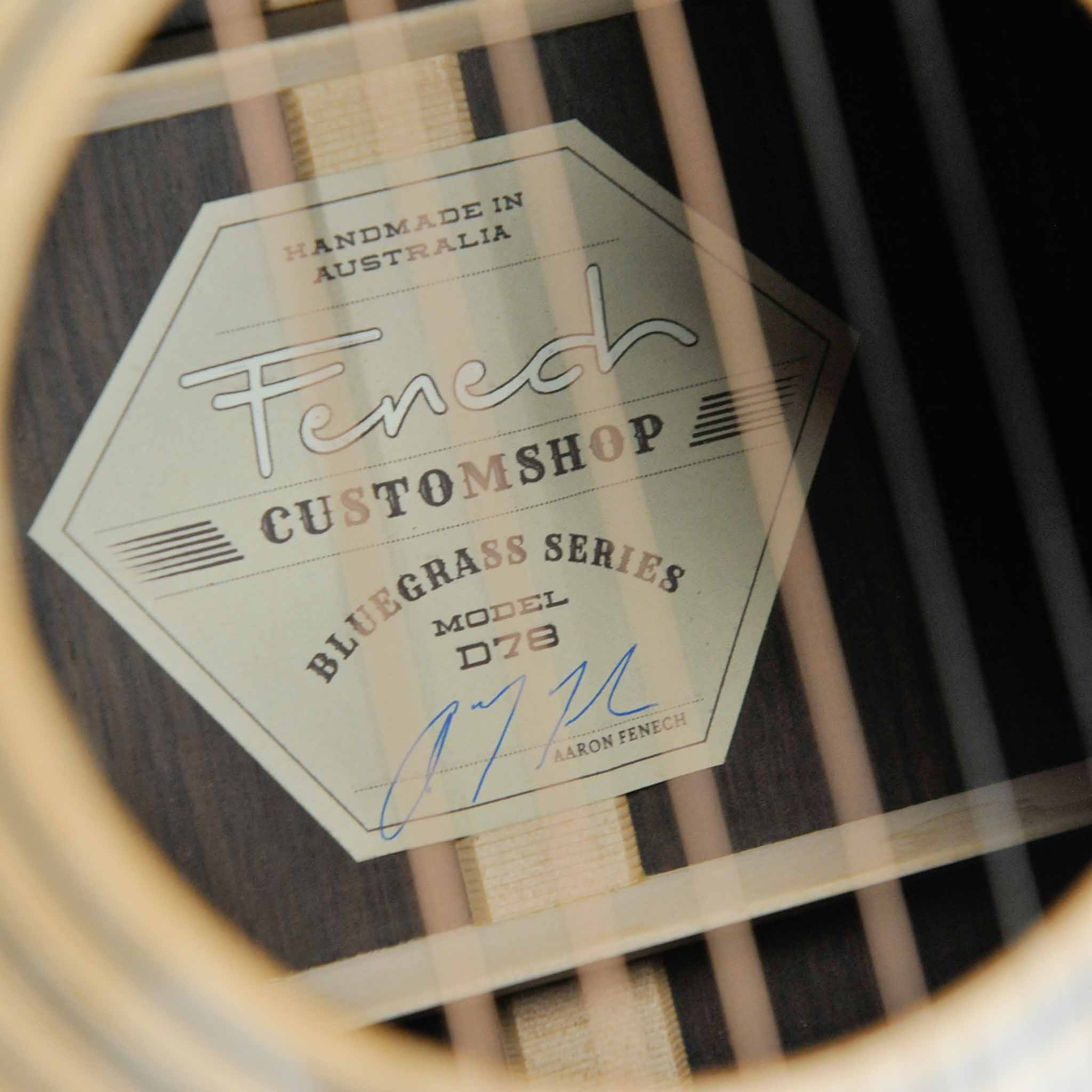 Fenech Custom Shop D78 Bluegrass Series Rosewood