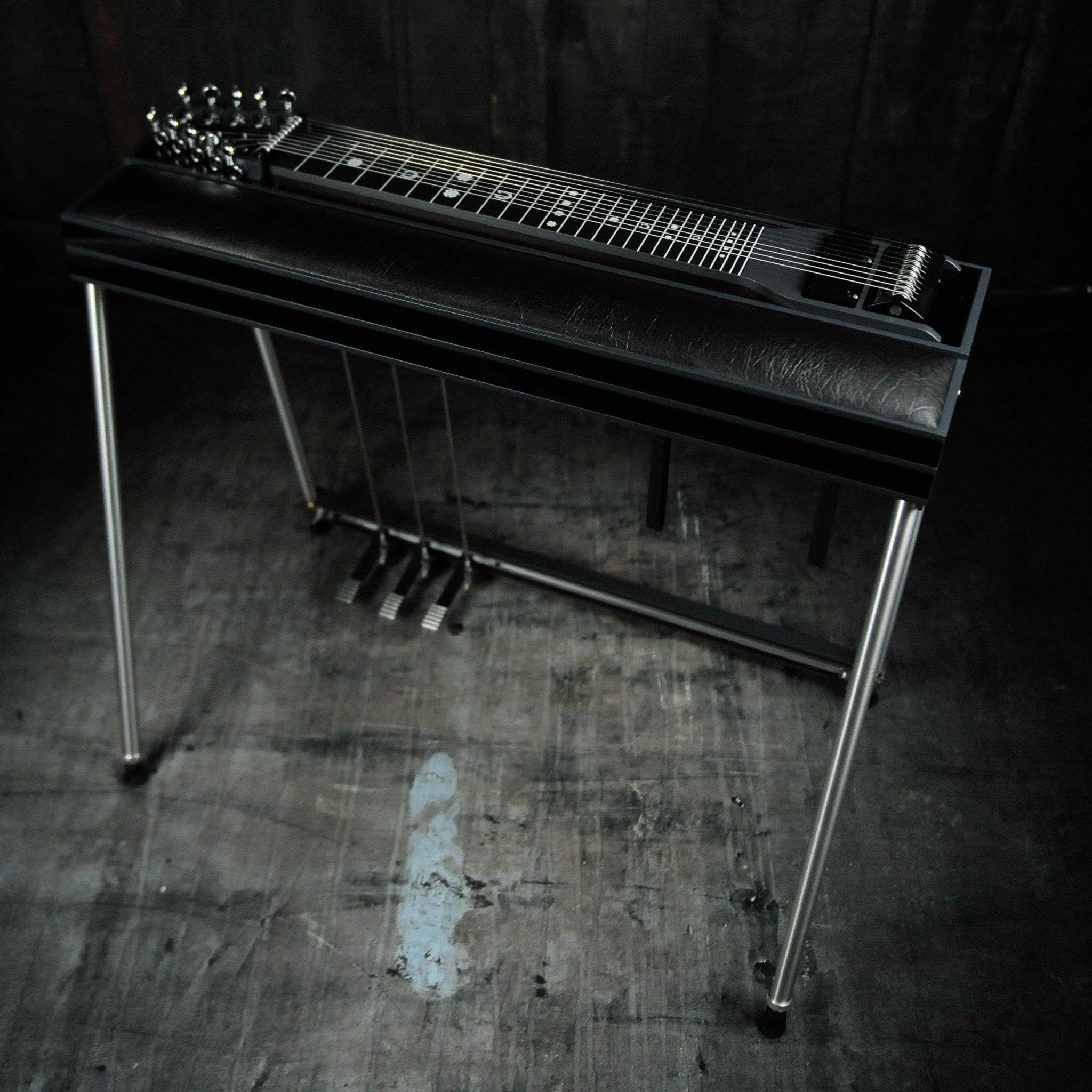 GFI S10  PE Expo Model with Pad - Black Pedal Steel Guitar