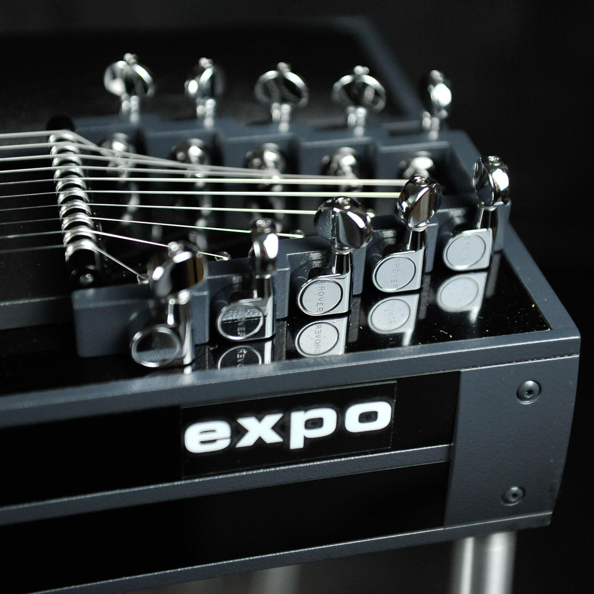 GFI S10  PE Expo Model with Pad - Black Pedal Steel Guitar