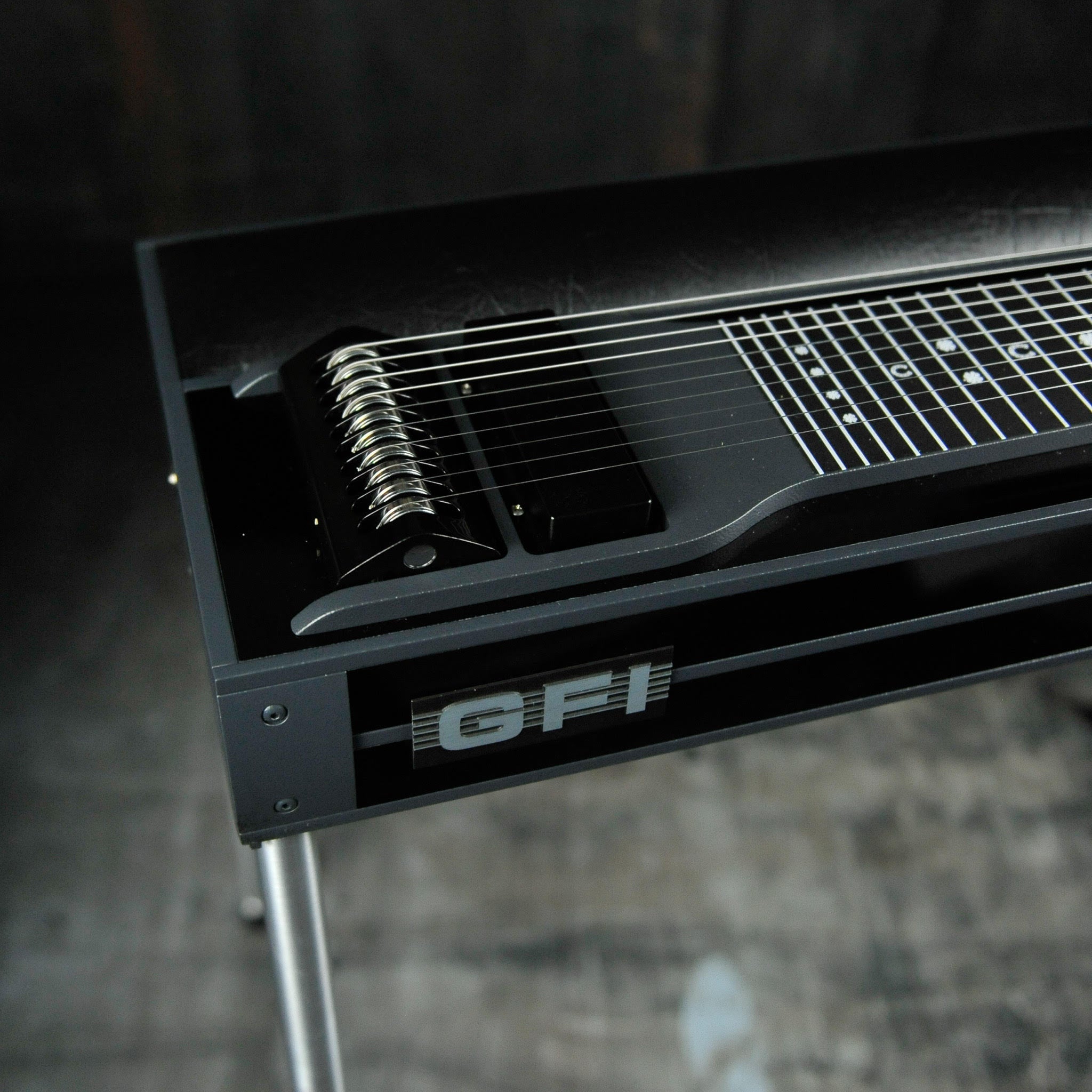 GFI S10  PE Expo Model with Pad - Black Pedal Steel Guitar