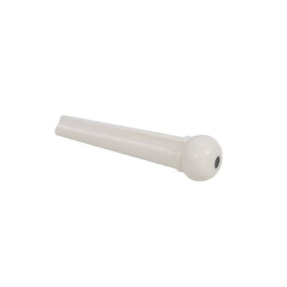 GP310W Plastic Bridge Pin White/Black Dot