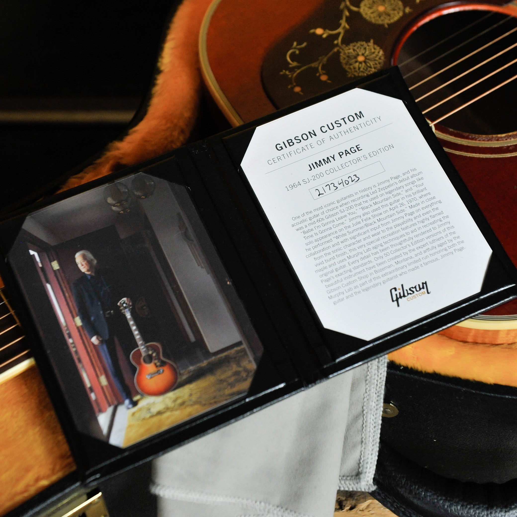 Gibson Jimmy Page 1964 SJ200 Collectors Edition Cherry Tea