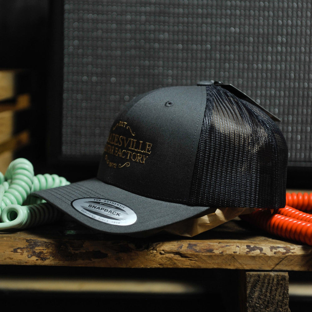 Guitar Factory Logo Flexfit Trucker Cap Slate - One Size