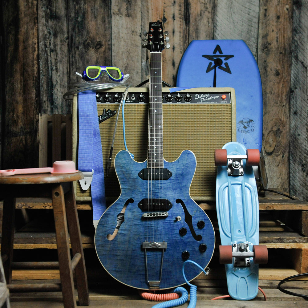 Heritage H-530 LTD Edition Washed blue w/Case - Used