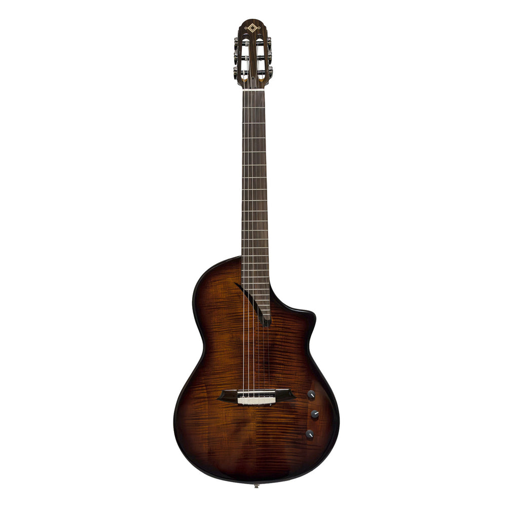 Katoh Hispania Mahogany Steel Folk Slim Body Guitar Cognac w/bag