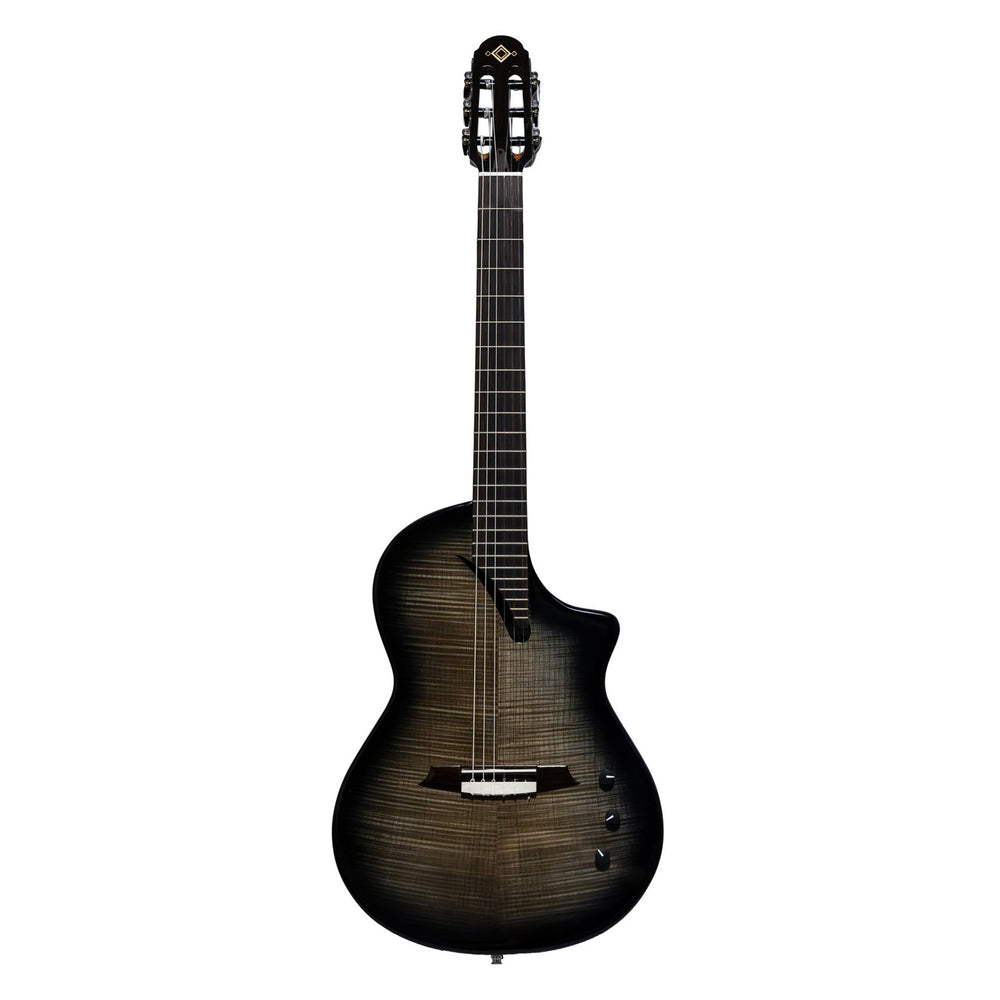 Katoh Hispania Mahogany Steel Folk Slim Body Guitar Translucent Black w/Bag