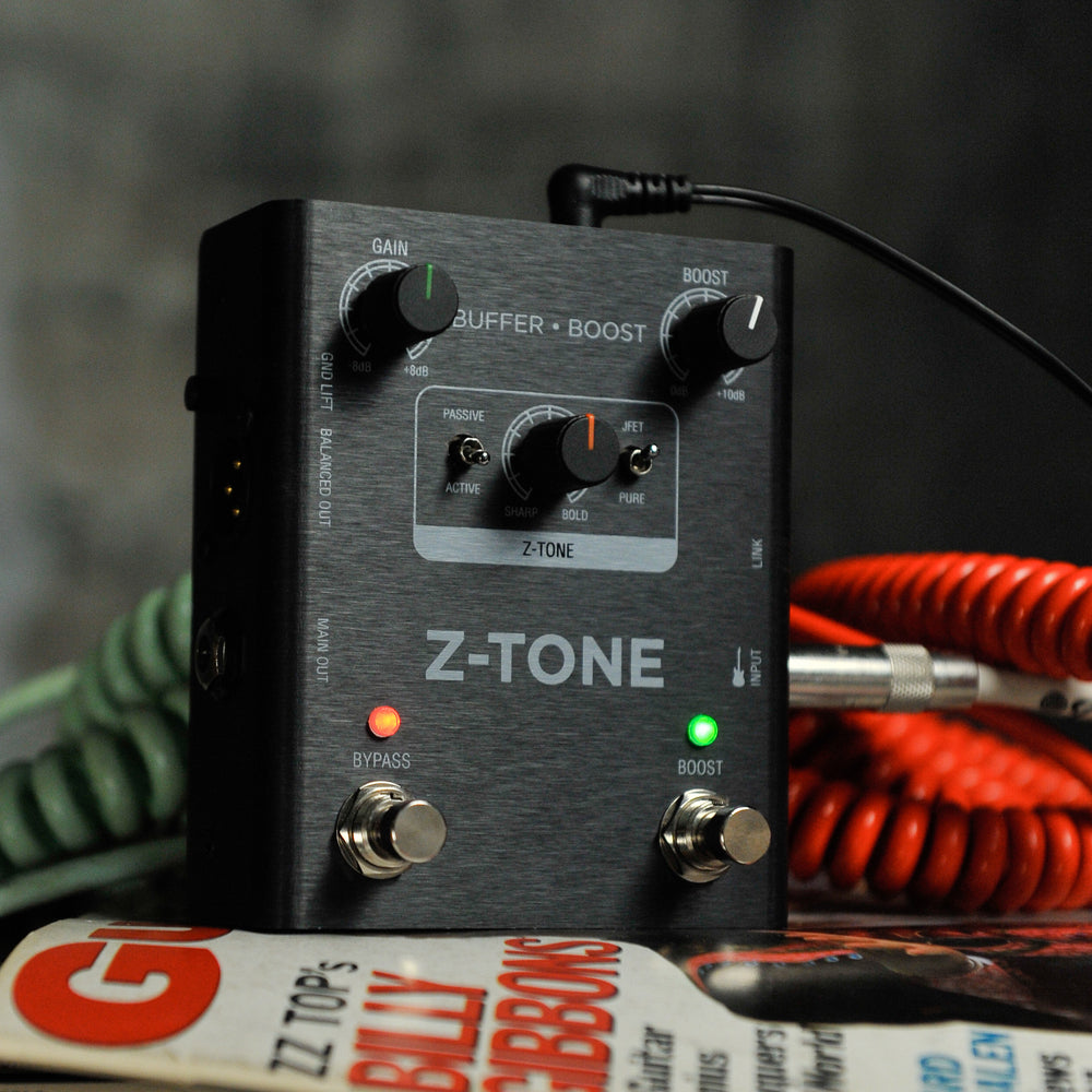 IK Multimedia Z-TONE Buffer Boost - Preamp/DI Pedal w/Advanced Tone Shaping