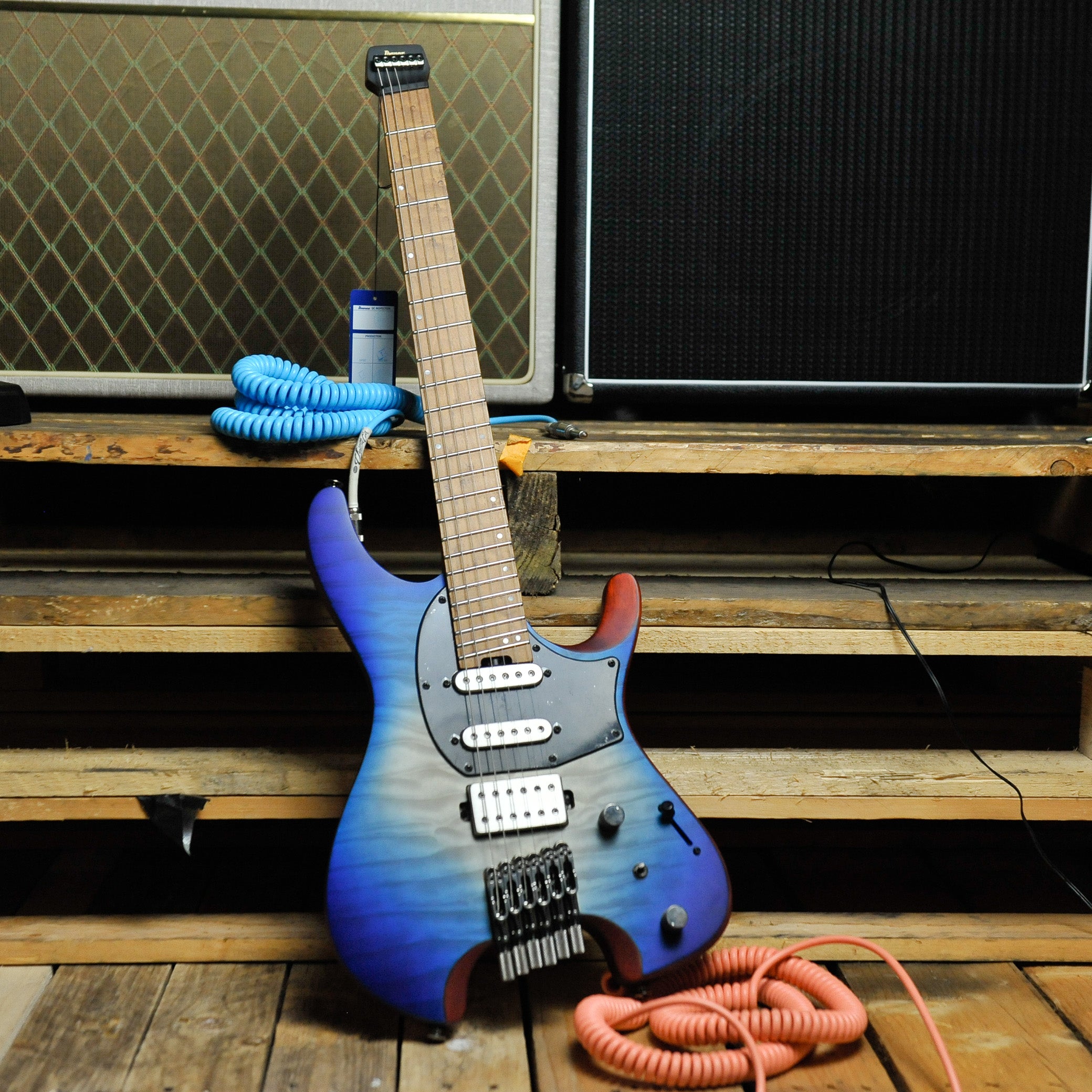 Ibanez - QX54QM Quest Premium Electric Guitar - Blue Sphere Burst Matte w/Bag