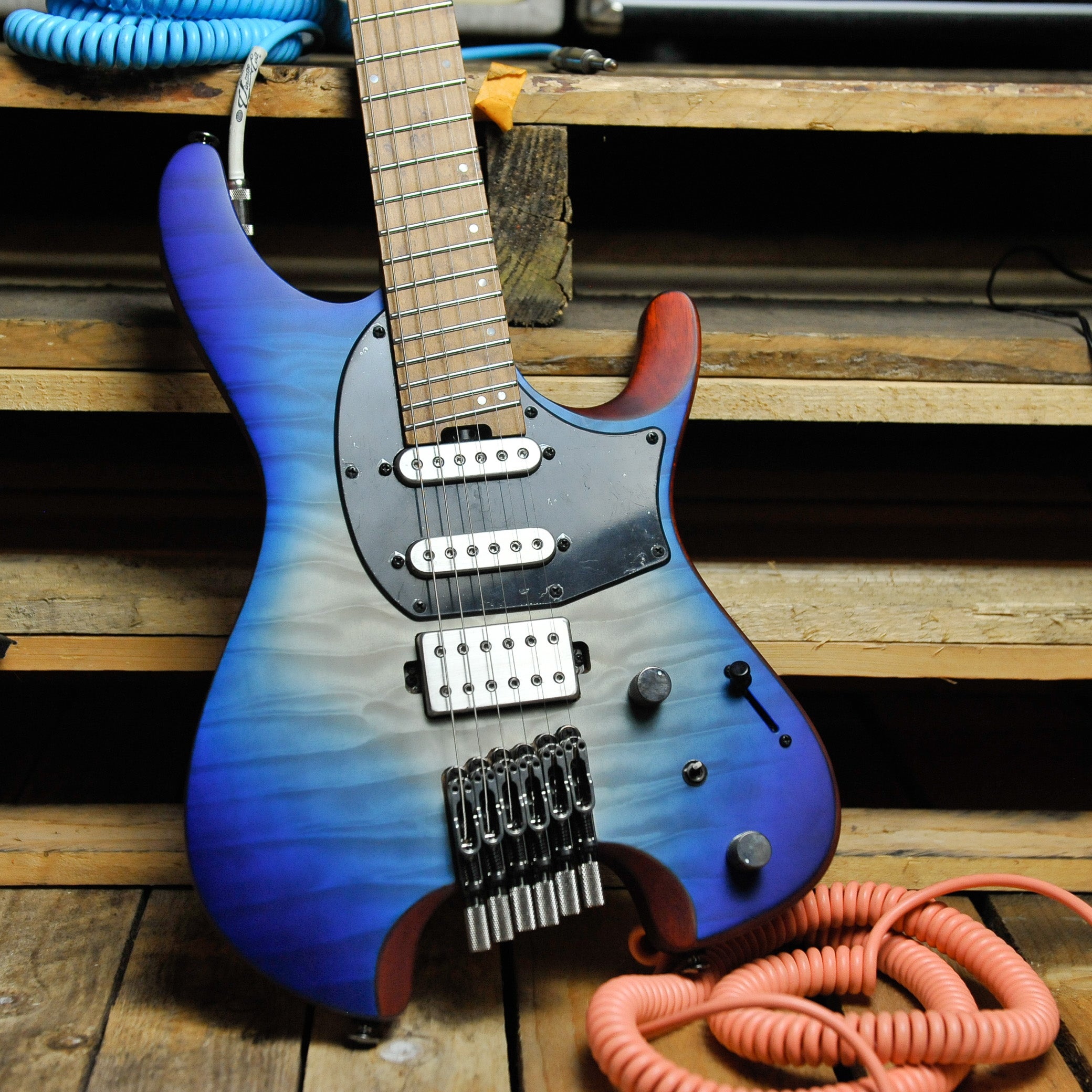 Ibanez - QX54QM Quest Premium Electric Guitar - Blue Sphere Burst Matte w/Bag