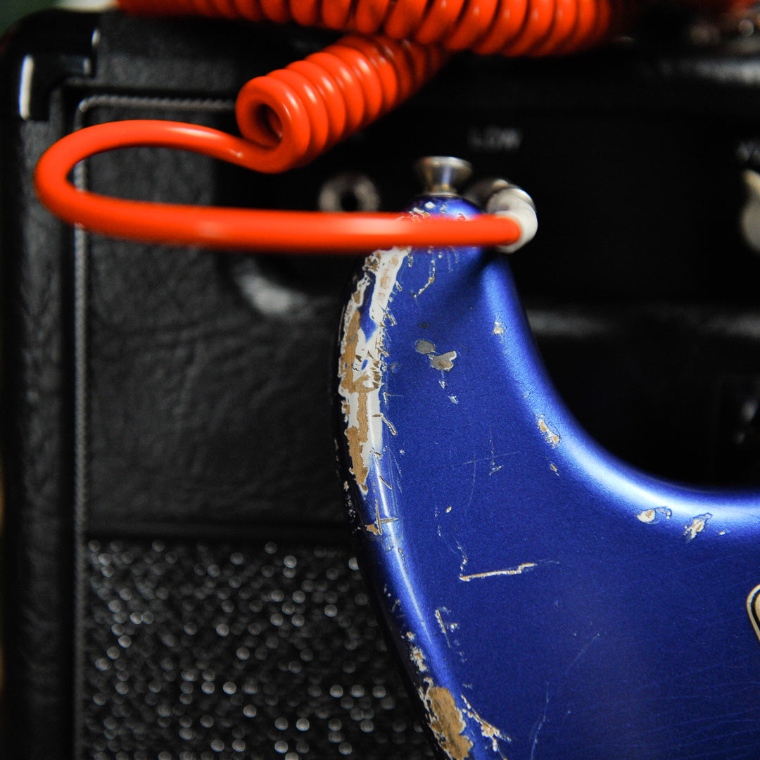 Iconic Solana Medium Aged Blu Pozzi Metallic HSS Electric Guitar #1154