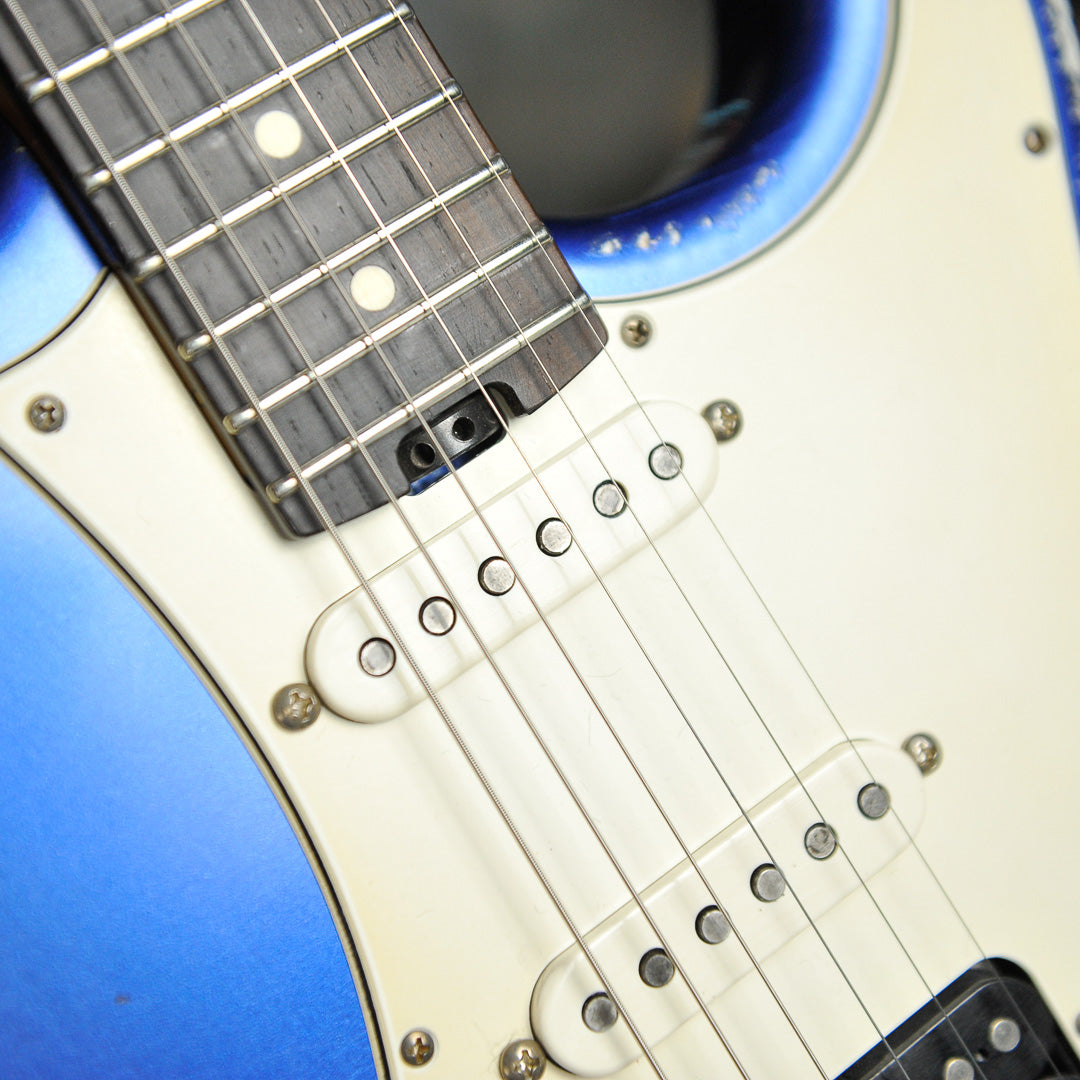 Iconic Solana Medium Aged Blu Pozzi Metallic HSS Electric Guitar #1154