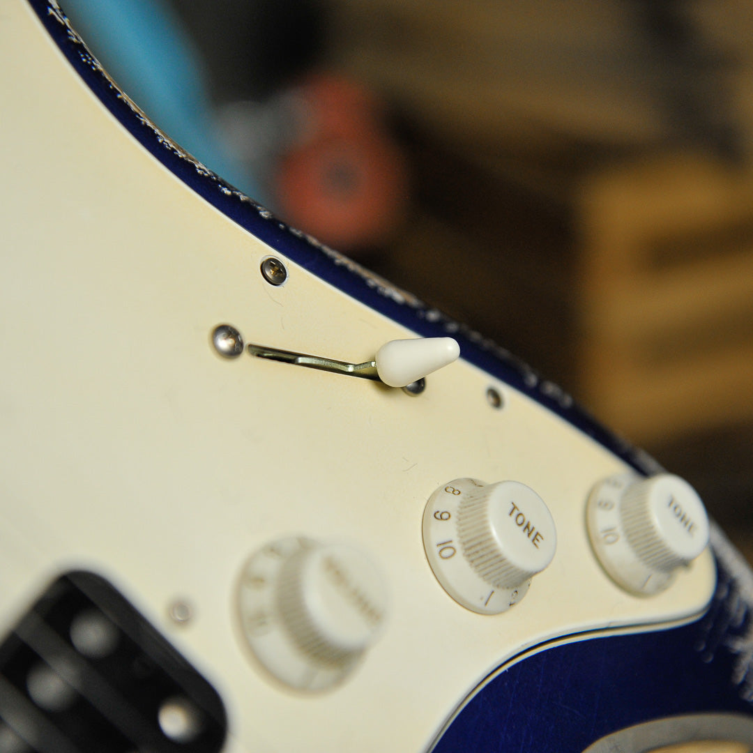 Iconic Solana Medium Aged Blu Pozzi Metallic HSS Electric Guitar #1154