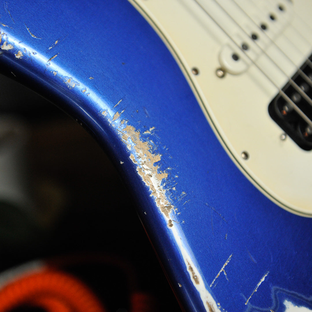 Iconic Solana Medium Aged Blu Pozzi Metallic HSS Electric Guitar #1154