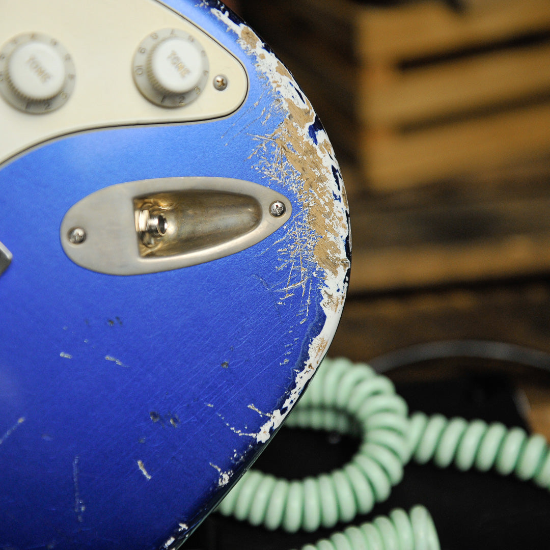 Iconic Solana Medium Aged Blu Pozzi Metallic HSS Electric Guitar #1154