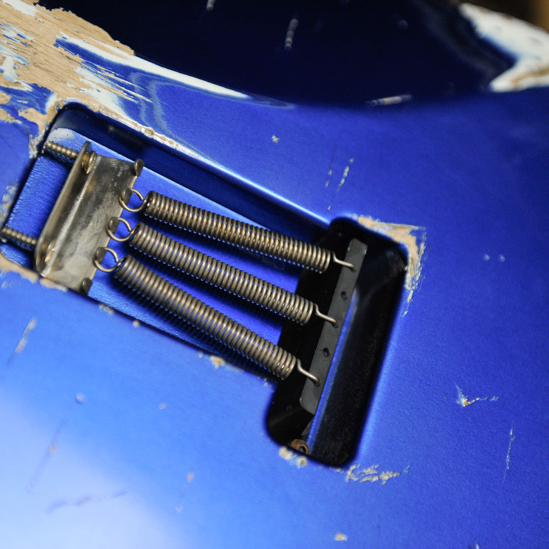 Iconic Solana Medium Aged Blu Pozzi Metallic HSS Electric Guitar #1154