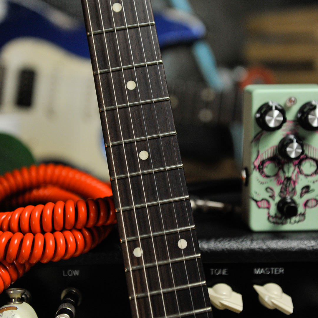 Iconic Solana Heavy Aged Olympic White Electric Guitar #1177