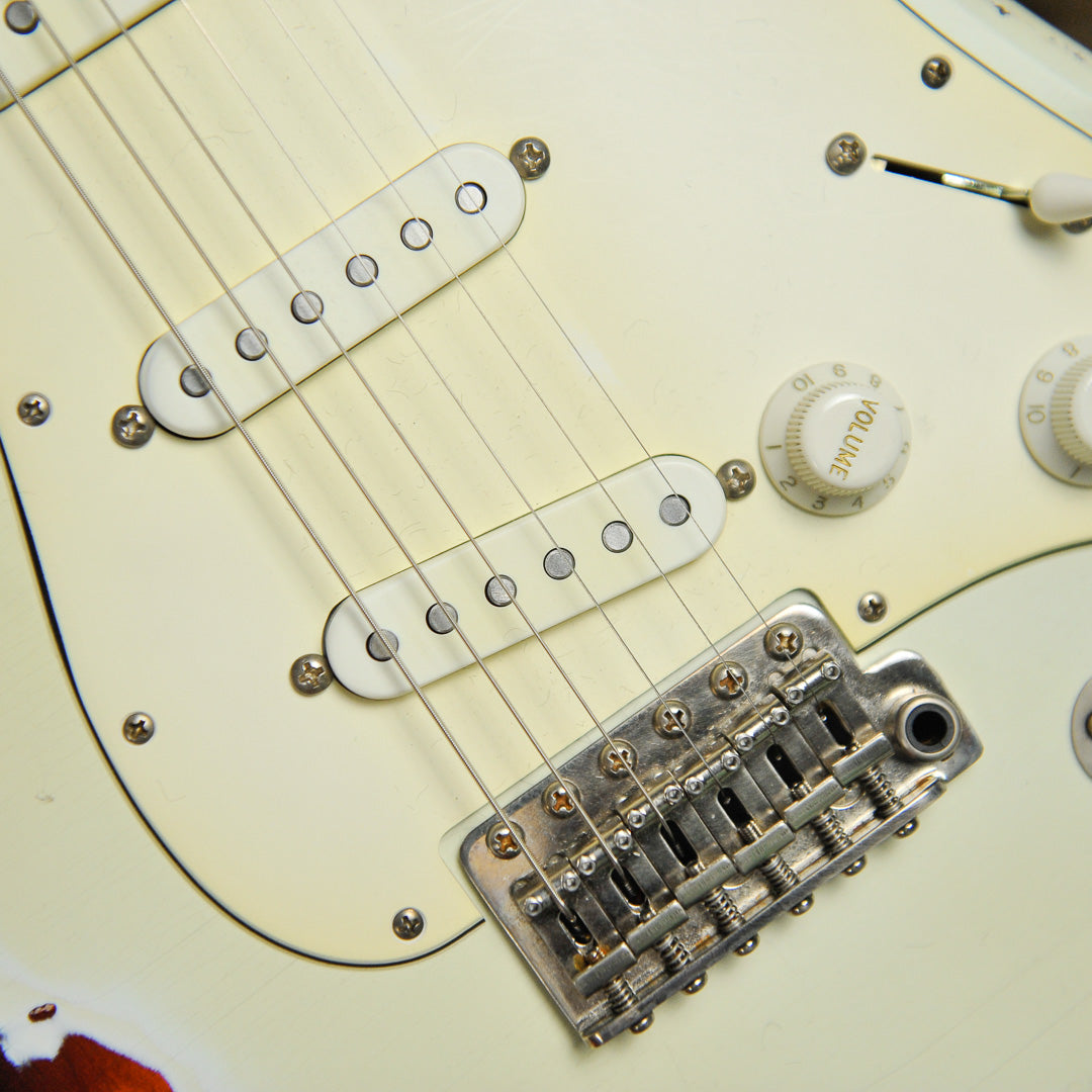 Iconic Solana Heavy Aged Olympic White Electric Guitar #1177