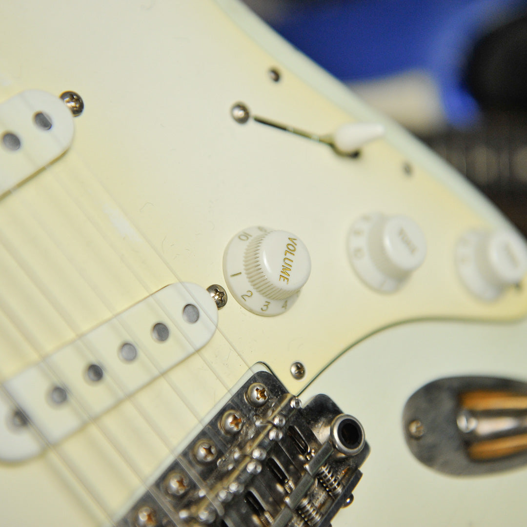 Iconic Solana Heavy Aged Olympic White Electric Guitar #1177