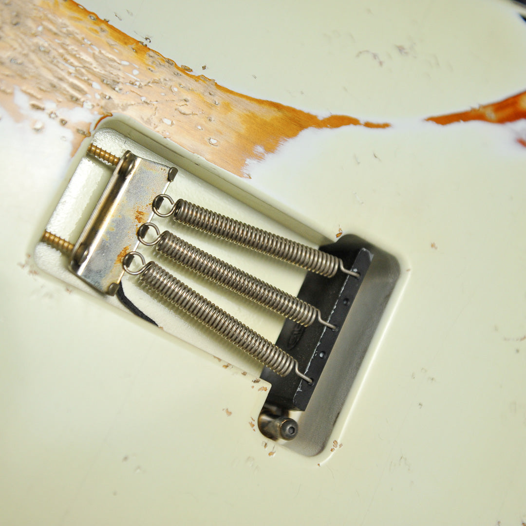 Iconic Solana Heavy Aged Olympic White Electric Guitar #1177