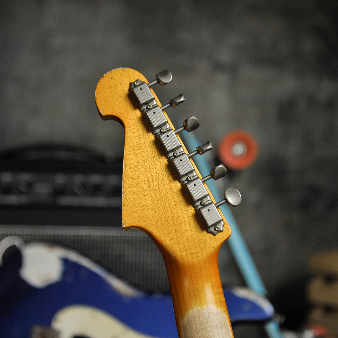 Iconic Solana Heavy Aged Olympic White Electric Guitar #1177