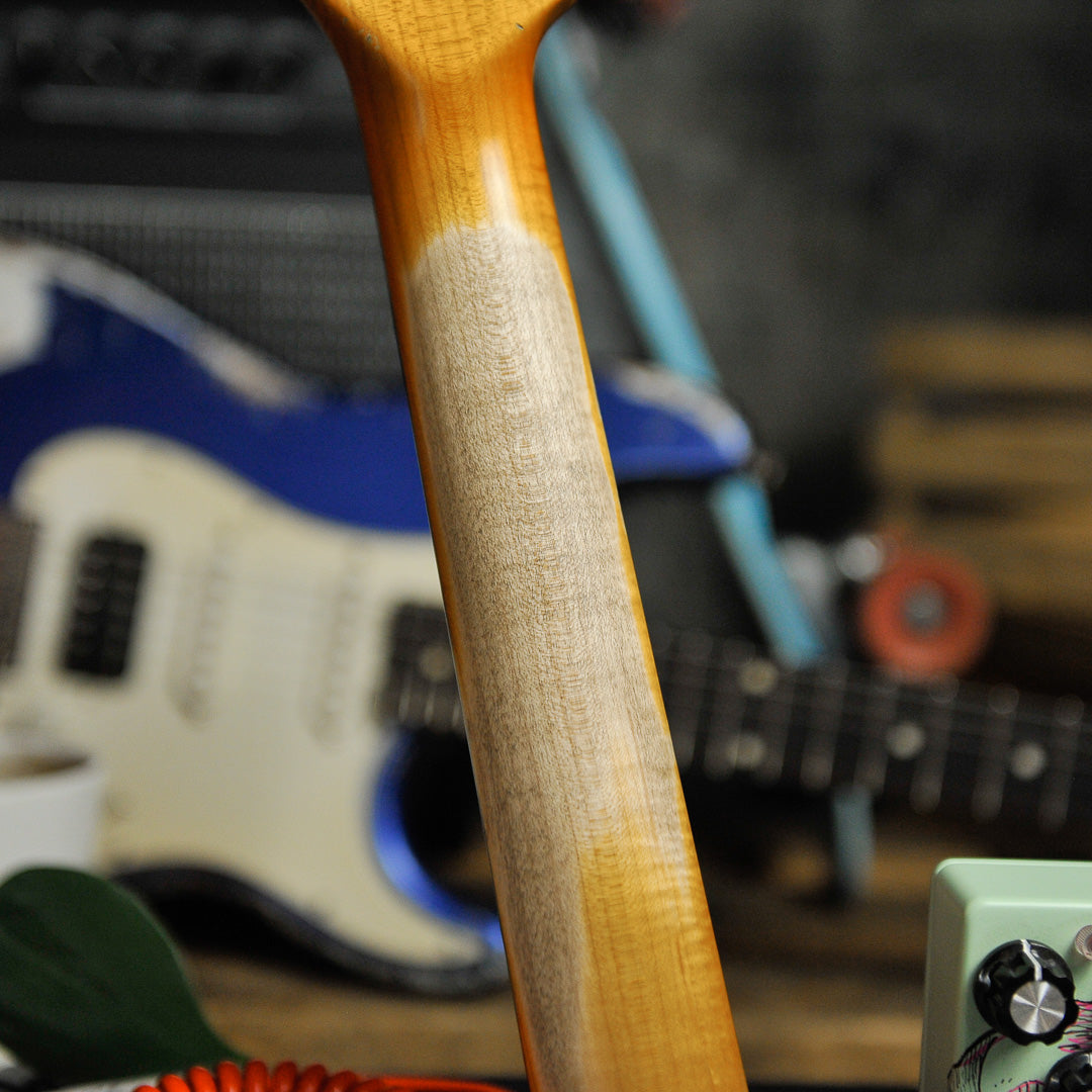 Iconic Solana Heavy Aged Olympic White Electric Guitar #1177