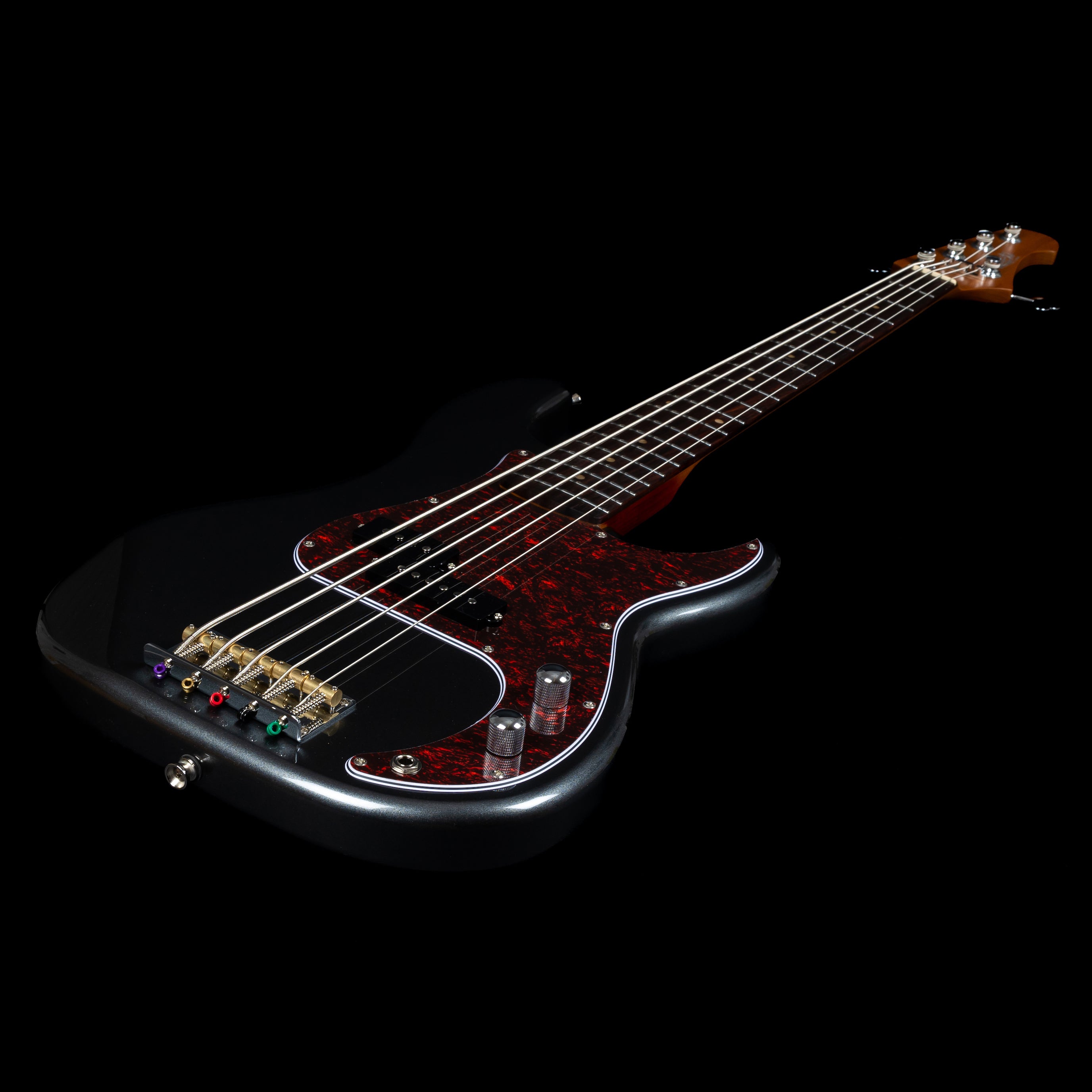 Jet JPB-305-CRC-R HH, Roasted Maple, Charcoal Electric P-Bass 5 String