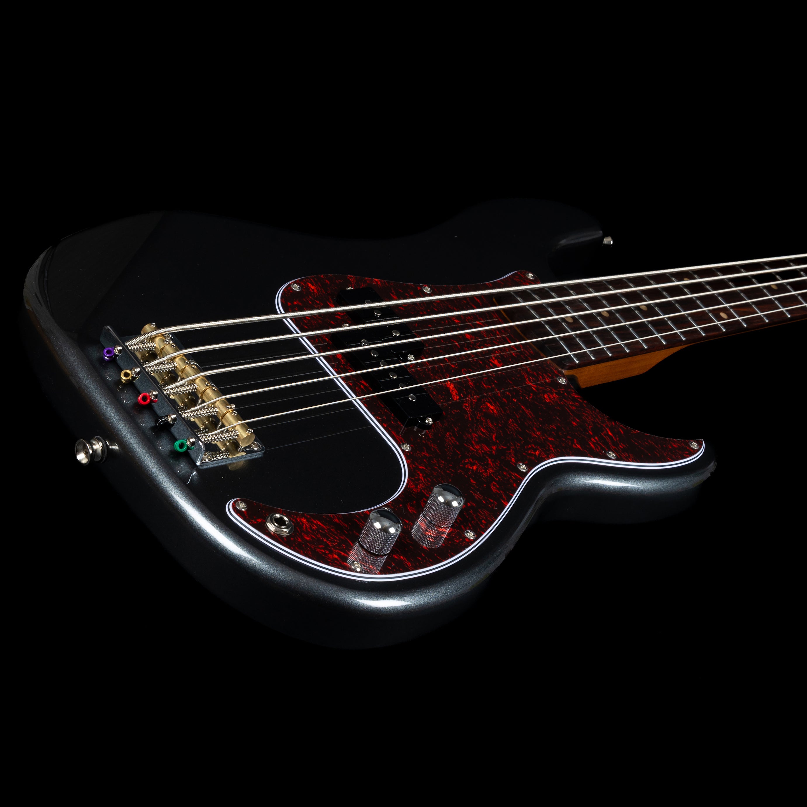 Jet JPB-305-CRC-R HH, Roasted Maple, Charcoal Electric P-Bass 5 String