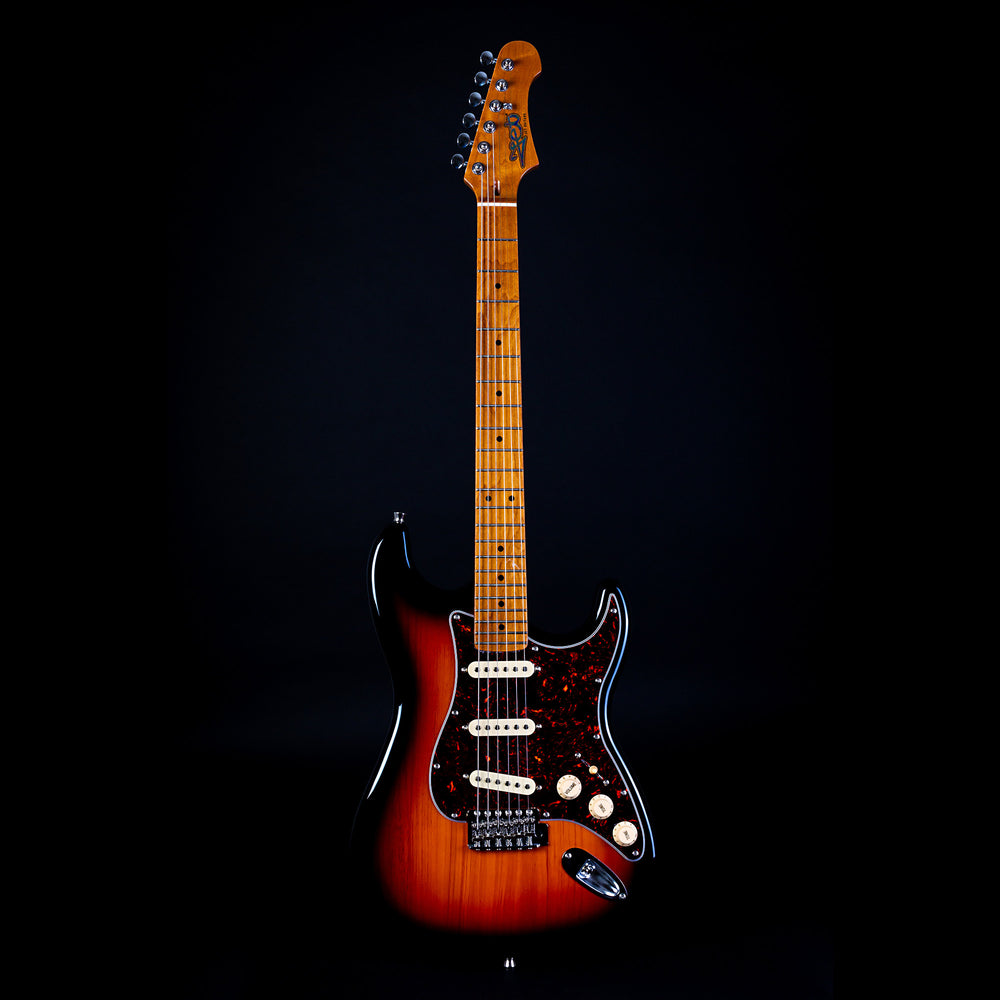 Jet JS-300-SB SSS, Roasted Maple, Sunburst Electric Guitar ...