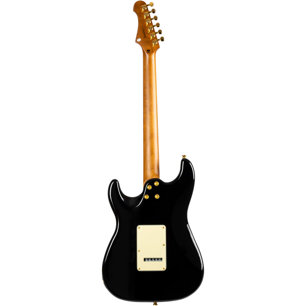 Jet JS-480-BK-G HSS, Roasted Maple, Rosewood Fingerboard, Black Gold Hardware Electric Guitar