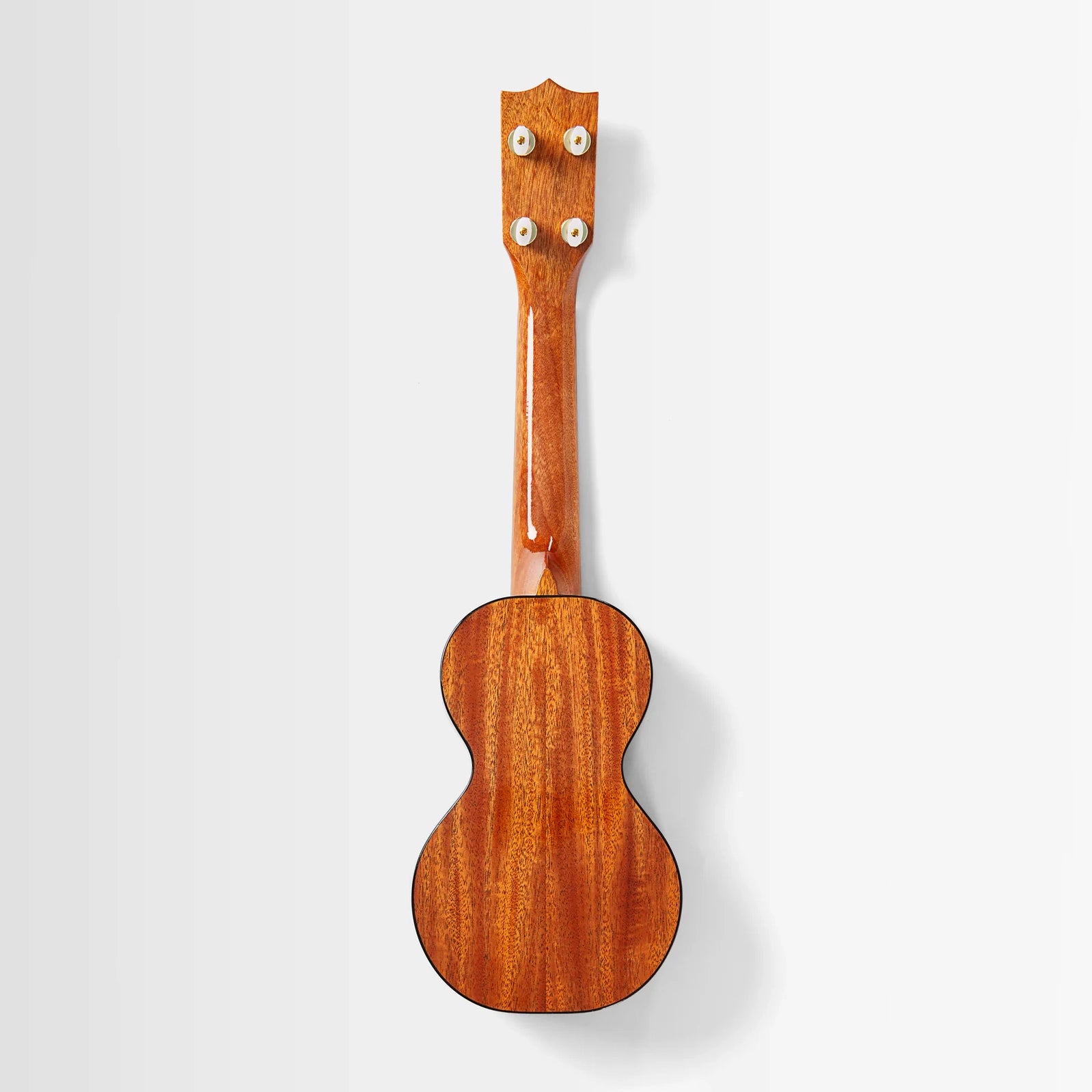 Pan Pacific Deluxe Solid Koa Top Mahogany Figure 8 Soprano Ukulele w/Soft Case